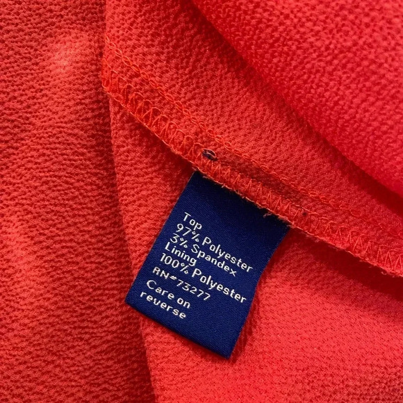 Apt 9 Pink Asymmetrical Tiered Top 3/4 Flare Sleeve Button Keyhole Back Size M - Picture 10 of 11